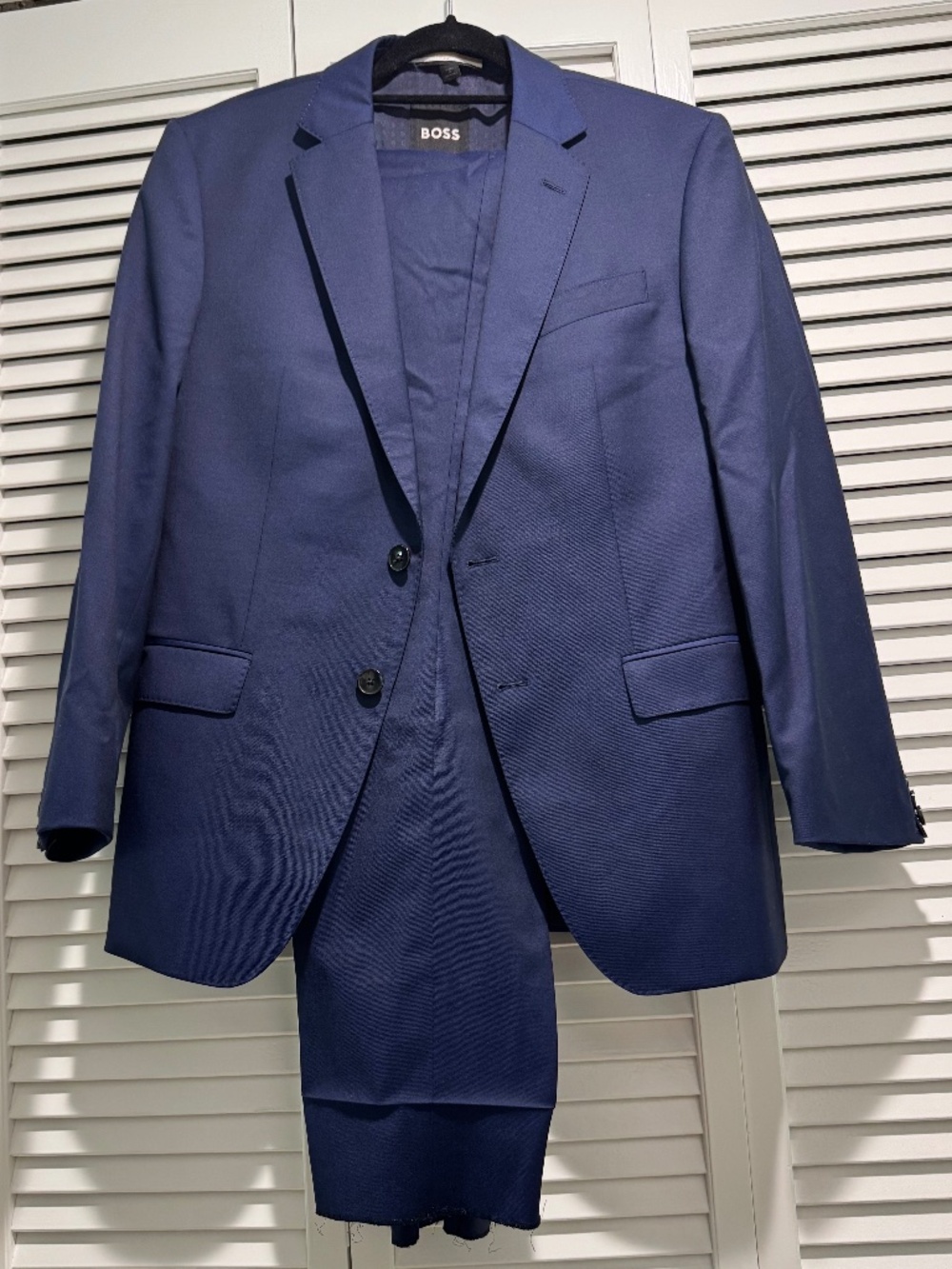 Hugo Boss cobalt blue suit Trabaldo Togna 1840 Slim Fit 40S